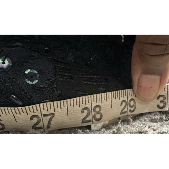 Vintage Mr. Hi's Classic Cloche Hat Womens Black Sequin Rhinestone Church Lady - Picture 9 of 10